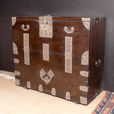 Lot 107 - Korean Hardwood Chest Height 30 1/2 inches,...