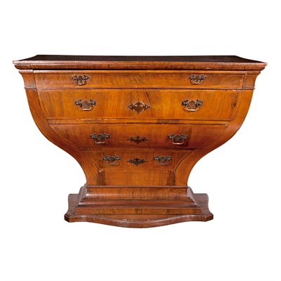 Lot 192 - Continental Inlaid Walnut Commode Probably...