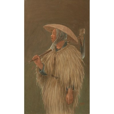 Lot 52 - Tsutaya Ryuko Japanese, 1868-1933 Peasant...