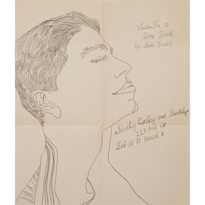 Lot 204 - Andy Warhol STUDIES FOR A BOY BOOK (BODLEY...