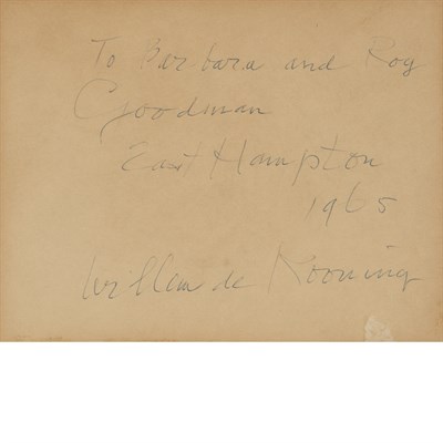 Lot 31 - Willem de Kooning Dutch/American, 1904-1997...