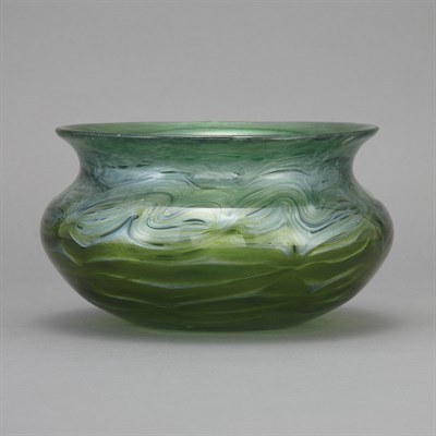 Lot 571 - Unsigned Bohemian Glass Bowl Attributed to...