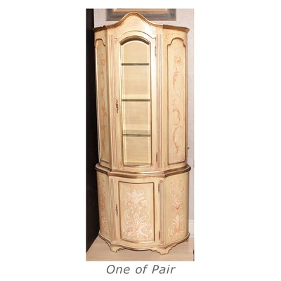 Lot 310 - Pair of Continental Rococo Style Painted...