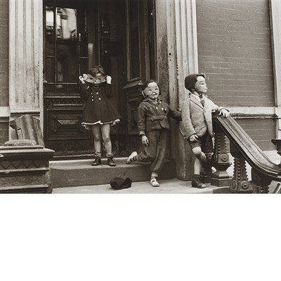 Lot 696 - LEVITT, HELEN (1913-2009) N.Y.C. [Masked...