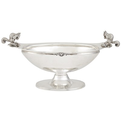 Lot 222 - Gorham Sterling Silver Nut Bowl Circa 1870 Of...