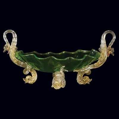 Lot 652 - Salviati Glass Center Bowl Late 19th/early...