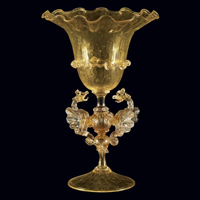 Lot 655 - Salviati Glass Vase Late 19th/early 20th...
