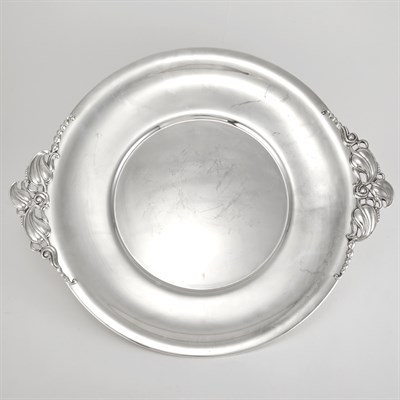 Lot 381 - Gorham Sterling Silver Tray With foliate...