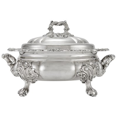 Lot 516 - Sheffield Silver Plated Soup Tureen and Cover...