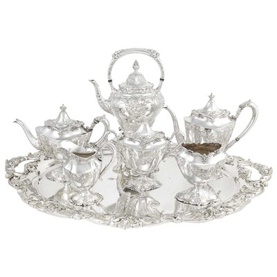 Lot 199 - Redlich Sterling Silver Coffee and Tea Service...
