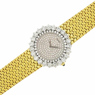 Lot 228 - Lady's Gold and Diamond Wristwatch, Piaget