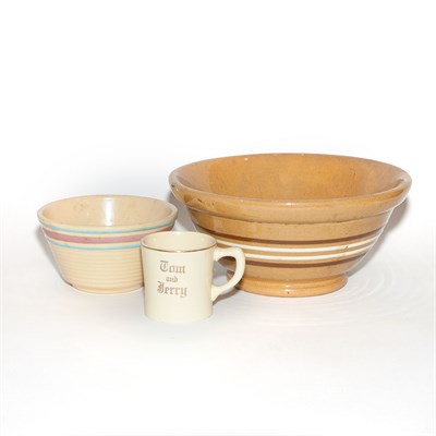 Lot 178 - Tom and Jerry Porcelain Punch Bowl and Twelve...