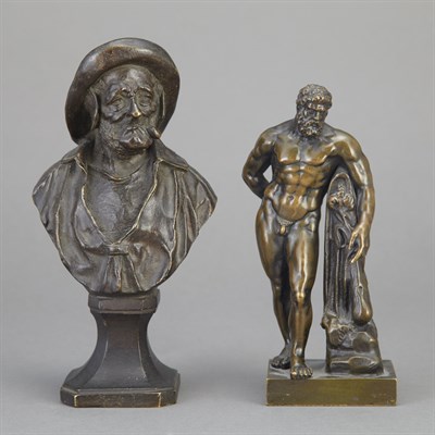 Lot 378 - Bronze Figure of Hercules After the Antique...