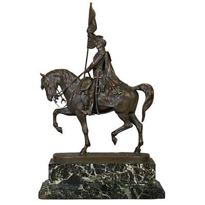 Lot 450 - French Bronze Equestrian Figure of General...