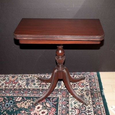 Lot 188 - Regency Style Mahogany Fold-Over Table Height...