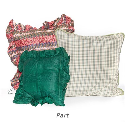 Lot 104 - Group of Throw Pillows Approximately...