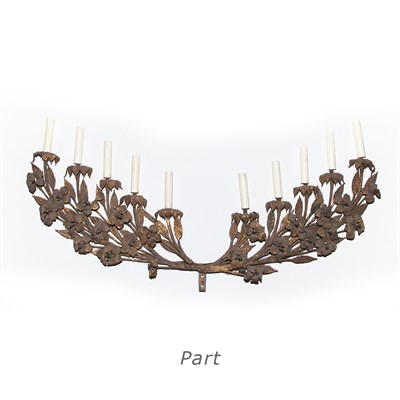 Lot 111 - Group of Gilt-Metal and Metal Light Fixtures...