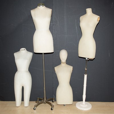 Lot 113 - Group of Eleven Dressmaker's Mannequins Height...