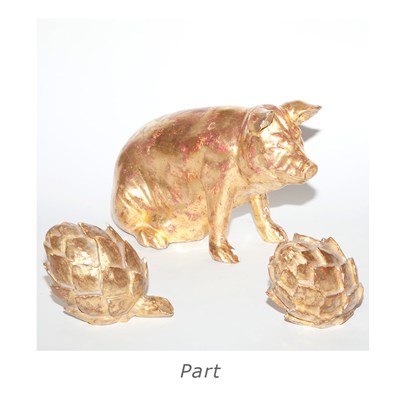 Lot 116 - Group of Giltwood Ornaments Approximately...