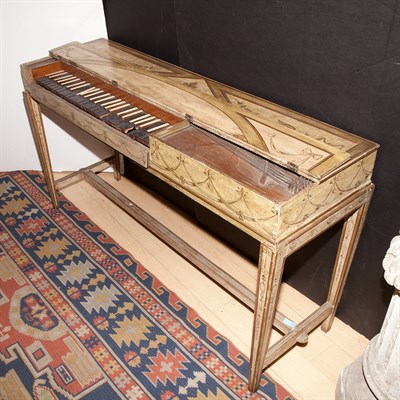 Lot 117 - Neoclassical Style Painted Wood Clavichord...