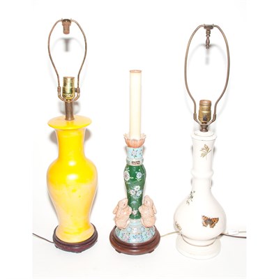Lot 137 - Group of Six Table Lamps Height of tallest 15...