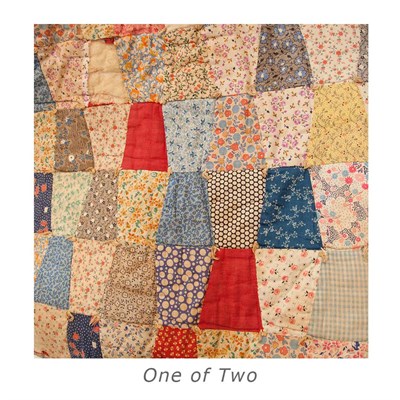 Lot 155 - Two Patchwork Quilts Largest 62 inches x 6 feet.