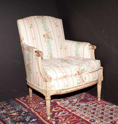 Lot 159 - Louis XVI Style Painted Wood Bergere