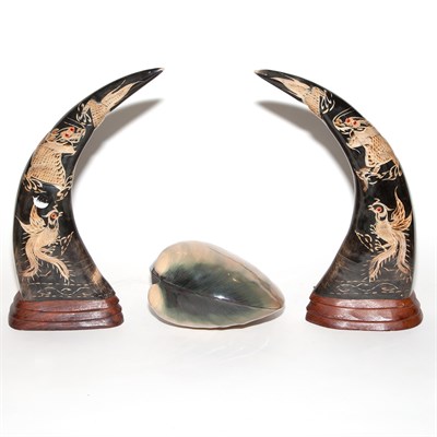 Lot 199 - Group of Seven Asian Table Articles Height of...