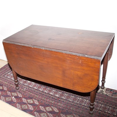 Lot 248 - American Mahogany Drop-Leaf Table Height 28...