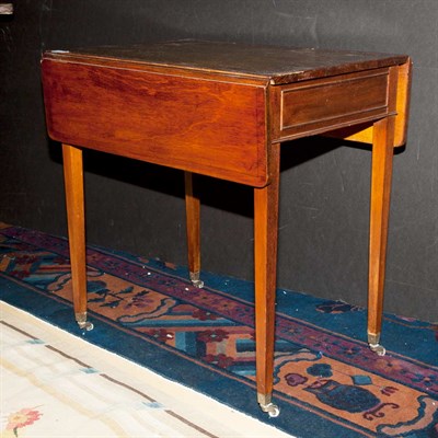 Lot 284 - Pair of Regency Style Leather Inset Mahogany...