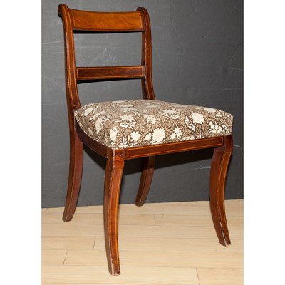 Lot 290 - Set of Three Regency Style Mahogany Dining Chairs