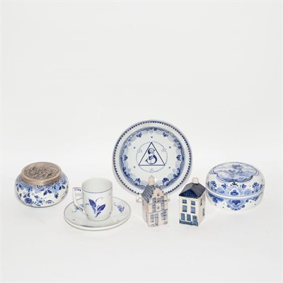 Lot 291 - Group of Dutch Pottery and Porcelain Articles...