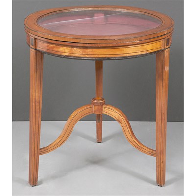 Lot 326 - Neoclassical Style Mahogany Vitrine Table...
