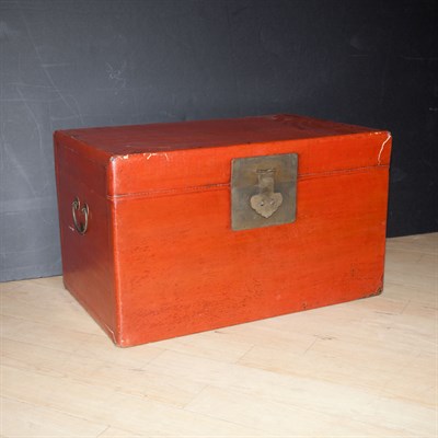 Lot 338 - Korean Hardwood Chest Height 31 inches, width...