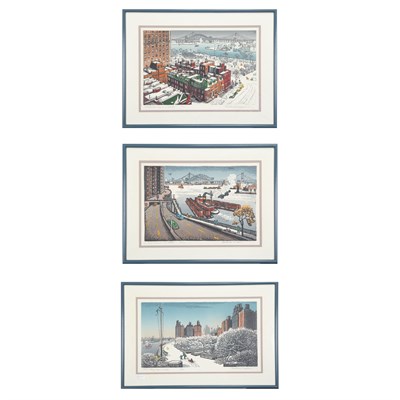 Lot 100 - Woldemar Neufeld CARL SCHURZ PARK IN WINTER;...
