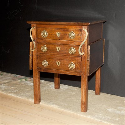 Lot 375 - Provincial Style Wood Side Table Height 25 1/2...