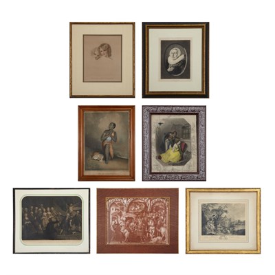 Lot 77A - After William Hogarth GARRICK SURROUNDED BY...