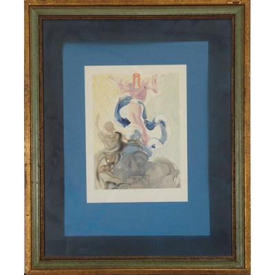 Lot 95 - Salvador Dali HEAVEN CANTO 3 Color wood...
