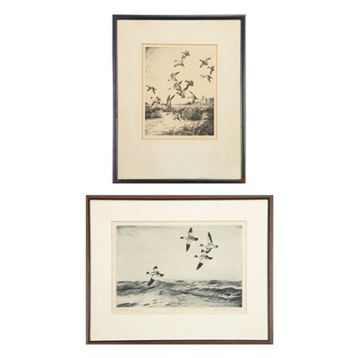 Lot 93 - Hans Kleiber PINTAILS AND MALLARDS Drypoint,...