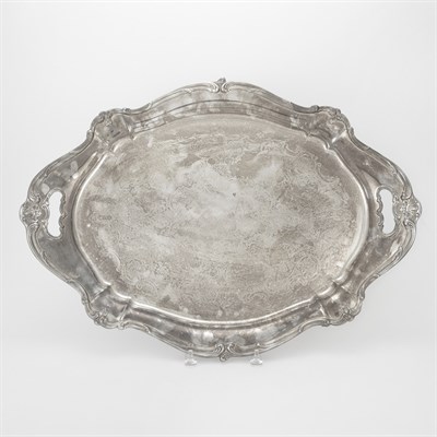 Lot 307 - Two Silver Plated Two-Handled Trays Each of...