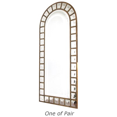Lot 391 - Pair of Industrial Style Mirror and Painted...