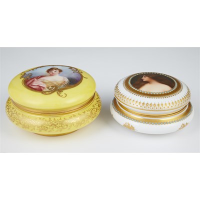 Lot 168 - Vienna Style Gilt and Polychrome Decorated...