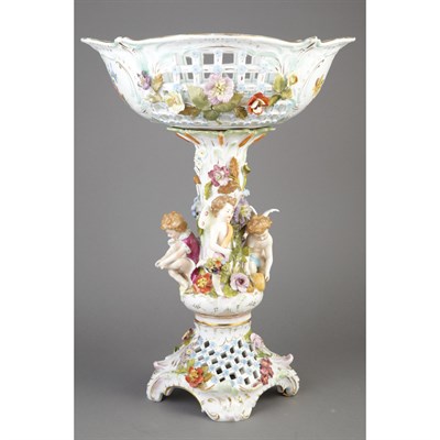Lot 170 - Dresden Gilt and Polychrome Decorated...