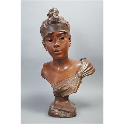 Lot 149 - French Bronze Bust of Phryne After a model by...