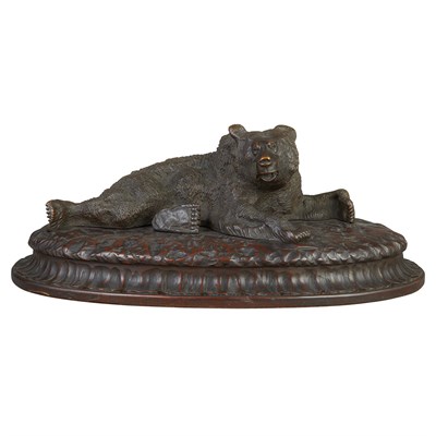 Lot 358 - Unsigned Russian Bronze Figure of a Recumbent...