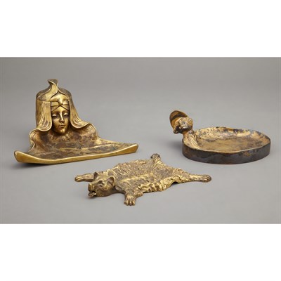 Lot 465 - Unsigned Gilt-Bronze Hidden Erotic Figural...