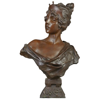 Lot 145 - French Bronze Bust of Lucrece After a model by...