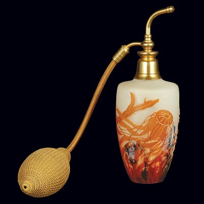 Lot 589 - Galle Gilt-Metal Mounted Acid Etched Cameo...