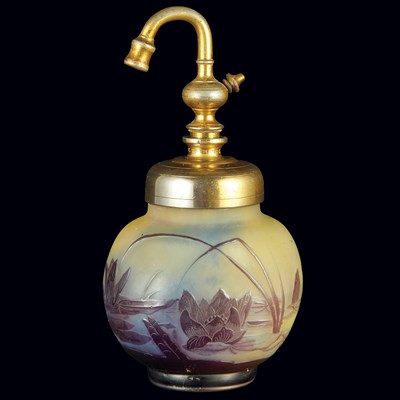 Lot 588 - Galle Gilt-Metal Mounted Acid Etched Cameo...