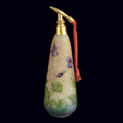 Lot 606 - Daum Art Nouveau Gilt-Metal Mounted Acid...